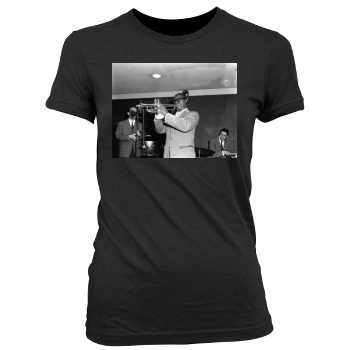 Louis Armstrong Women's Junior Cut Crewneck T-Shirt