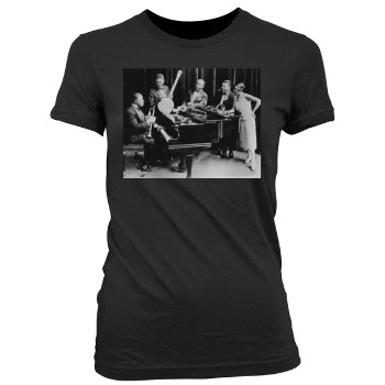 Louis Armstrong Women's Junior Cut Crewneck T-Shirt