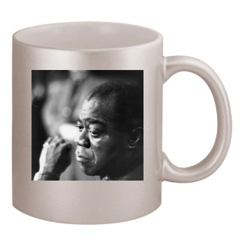 Louis Armstrong 11oz Metallic Silver Mug