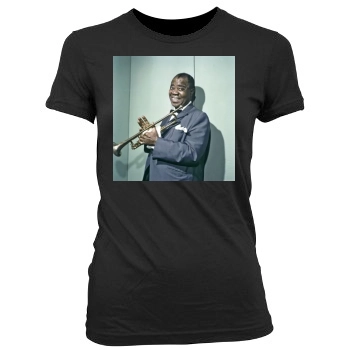 Louis Armstrong Women's Junior Cut Crewneck T-Shirt