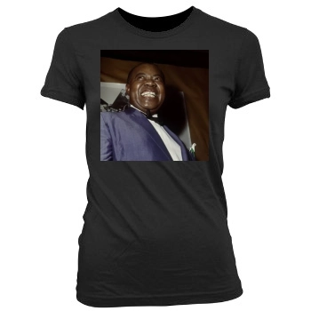 Louis Armstrong Women's Junior Cut Crewneck T-Shirt