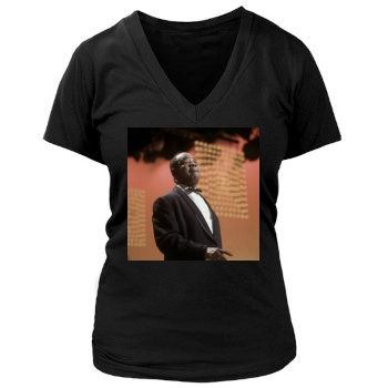 Louis Armstrong Women's Deep V-Neck TShirt