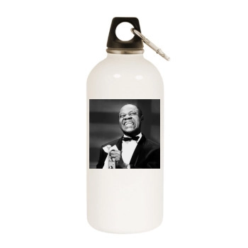 Louis Armstrong White Water Bottle With Carabiner