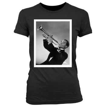 Louis Armstrong Women's Junior Cut Crewneck T-Shirt