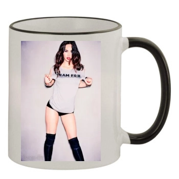 Megan Fox 11oz Colored Rim & Handle Mug