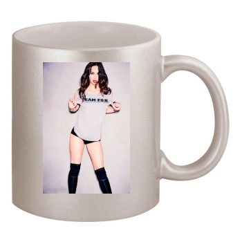 Megan Fox 11oz Metallic Silver Mug