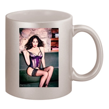 Megan Fox 11oz Metallic Silver Mug