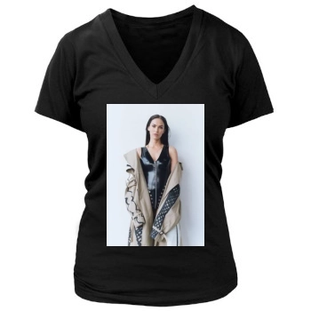 Megan Fox Women's Deep V-Neck TShirt