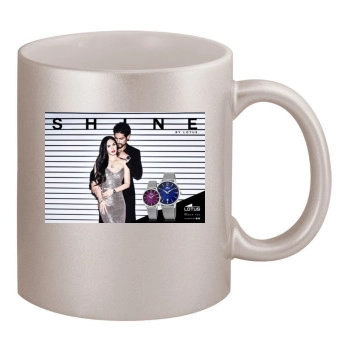 Megan Fox 11oz Metallic Silver Mug