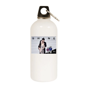 Megan Fox White Water Bottle With Carabiner