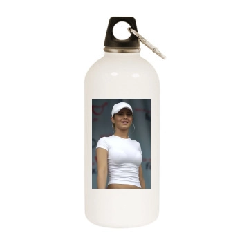 Cheryl Tweedy White Water Bottle With Carabiner