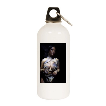 Nicki Minaj White Water Bottle With Carabiner