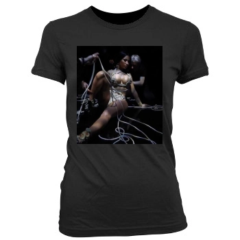 Nicki Minaj Women's Junior Cut Crewneck T-Shirt