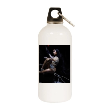 Nicki Minaj White Water Bottle With Carabiner