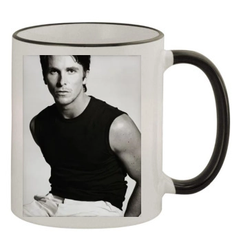 Christian Bale 11oz Colored Rim & Handle Mug