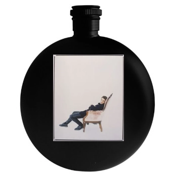 Christian Bale Round Flask