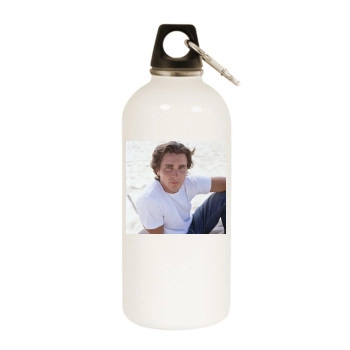 Christian Bale White Water Bottle With Carabiner