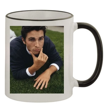 Christian Bale 11oz Colored Rim & Handle Mug