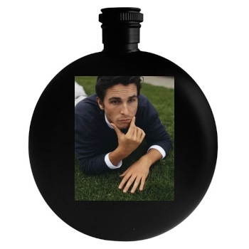 Christian Bale Round Flask