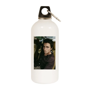 Christian Bale White Water Bottle With Carabiner