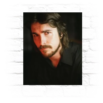 Christian Bale Metal Wall Art