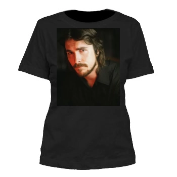 Christian Bale Women's Cut T-Shirt