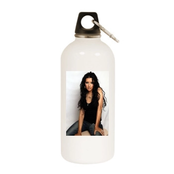 Christina Aguilera White Water Bottle With Carabiner