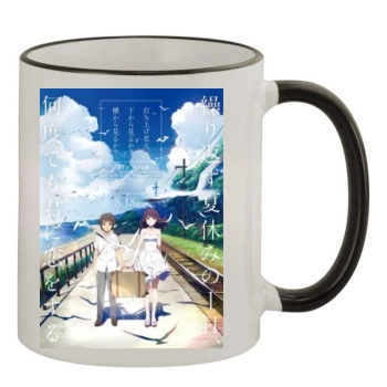 Uchiage hanabi shita kara miru ka Yoko kara miru ka 2017 11oz Colored Rim & Handle Mug