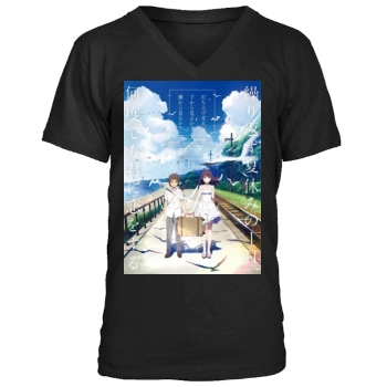 Uchiage hanabi shita kara miru ka Yoko kara miru ka 2017 Men's V-Neck T-Shirt