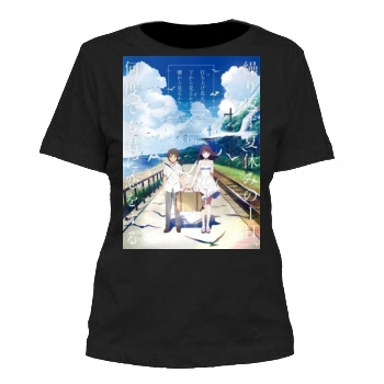 Uchiage hanabi shita kara miru ka Yoko kara miru ka 2017 Women's Cut T-Shirt