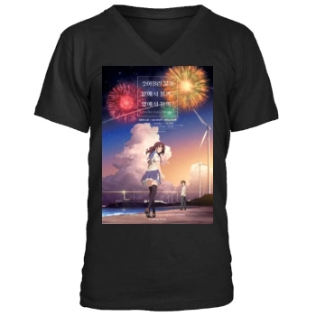 Uchiage hanabi shita kara miru ka Yoko kara miru ka 2017 Men's V-Neck T-Shirt