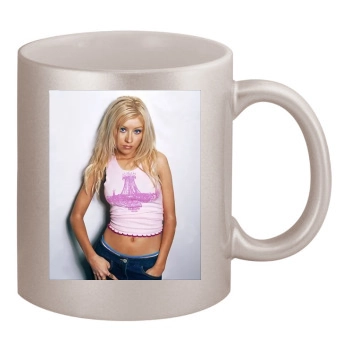 Christina Aguilera 11oz Metallic Silver Mug