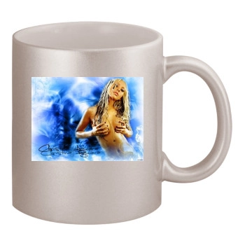 Christina Aguilera 11oz Metallic Silver Mug