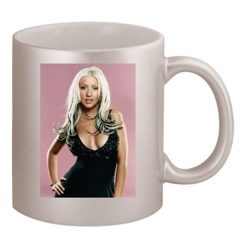 Christina Aguilera 11oz Metallic Silver Mug