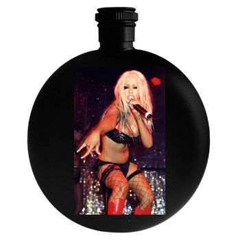 Christina Aguilera Round Flask