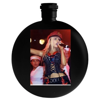 Christina Aguilera Round Flask