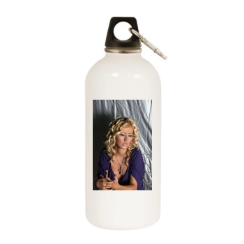 Christina Aguilera White Water Bottle With Carabiner