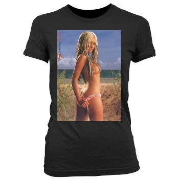 Christina Aguilera Women's Junior Cut Crewneck T-Shirt