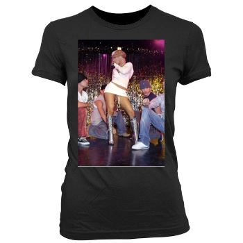 Christina Aguilera Women's Junior Cut Crewneck T-Shirt