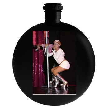 Christina Aguilera Round Flask