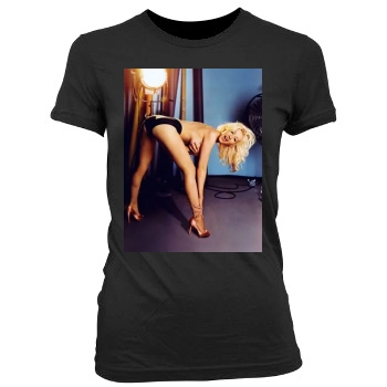 Christina Aguilera Women's Junior Cut Crewneck T-Shirt