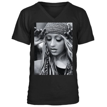 Christina Aguilera Men's V-Neck T-Shirt