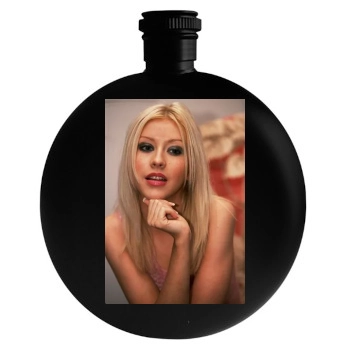 Christina Aguilera Round Flask