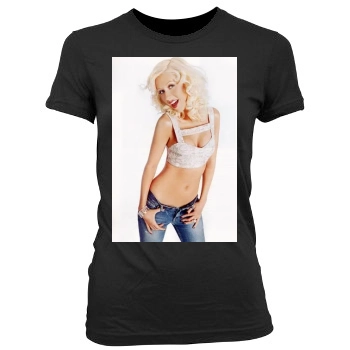 Christina Aguilera Women's Junior Cut Crewneck T-Shirt