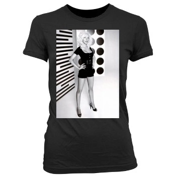 Christina Aguilera Women's Junior Cut Crewneck T-Shirt