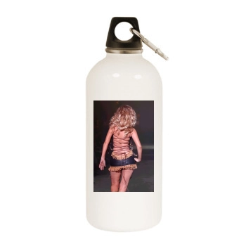 Christina Aguilera White Water Bottle With Carabiner