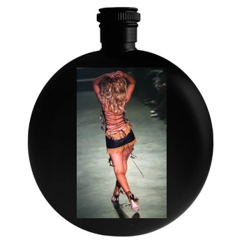 Christina Aguilera Round Flask