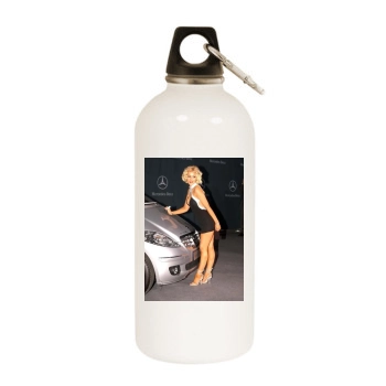 Christina Aguilera White Water Bottle With Carabiner