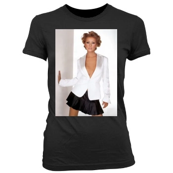 Christina Aguilera Women's Junior Cut Crewneck T-Shirt