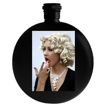 Christina Aguilera Round Flask